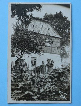 Ansichtskarte Foto AK Liebschütz Weissbach 1912 Bauernhof Ortsansicht Architektur Thüringen